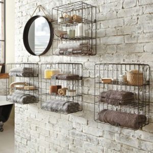 Wire wall baskets