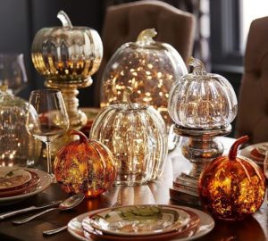 glass pumpkins