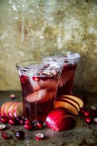 cranberry apple moscow mule cocktails