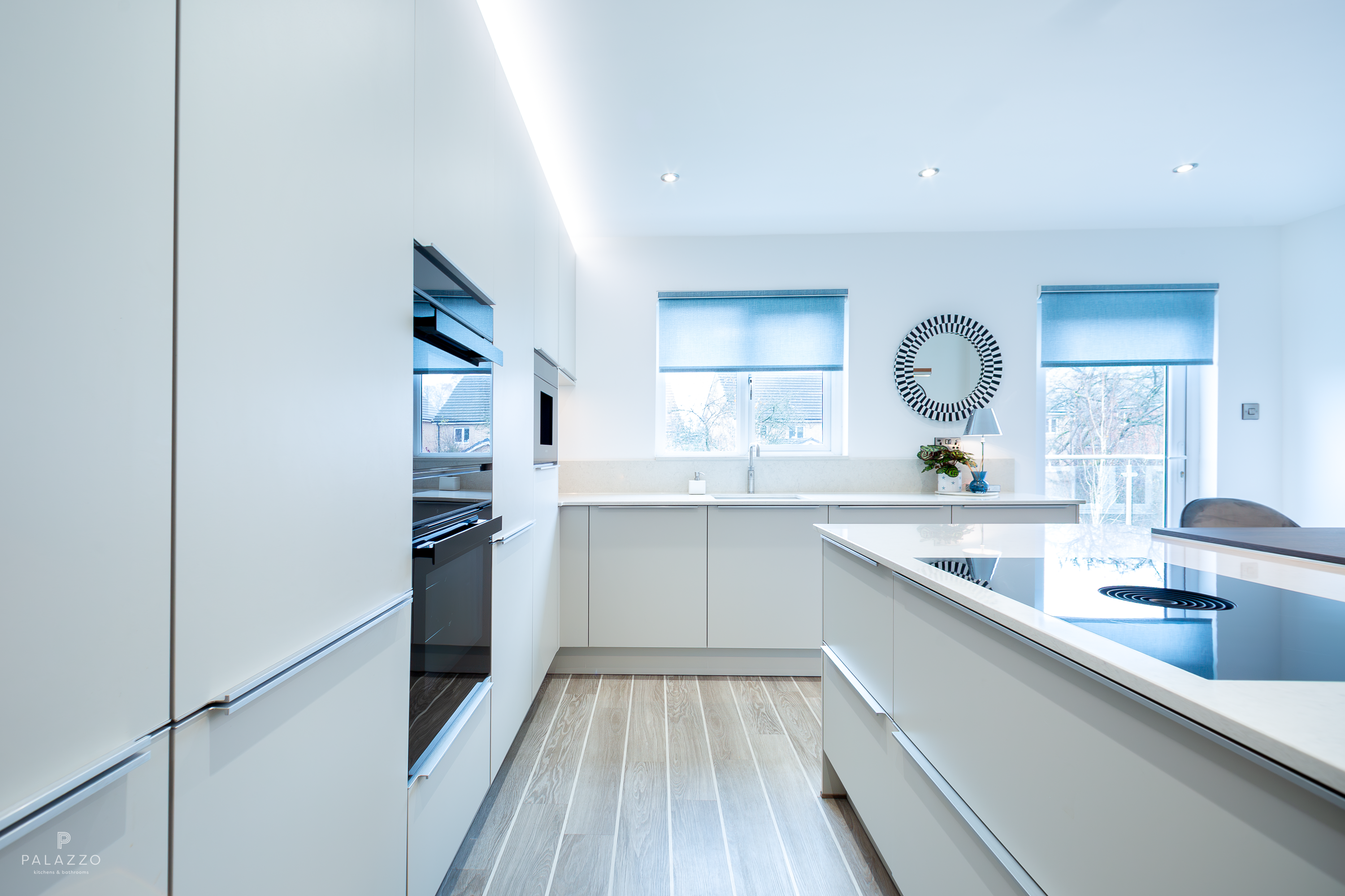 Image 8: A Modern Pebble Grey German Pronorm Kitchen in Newton Mearns