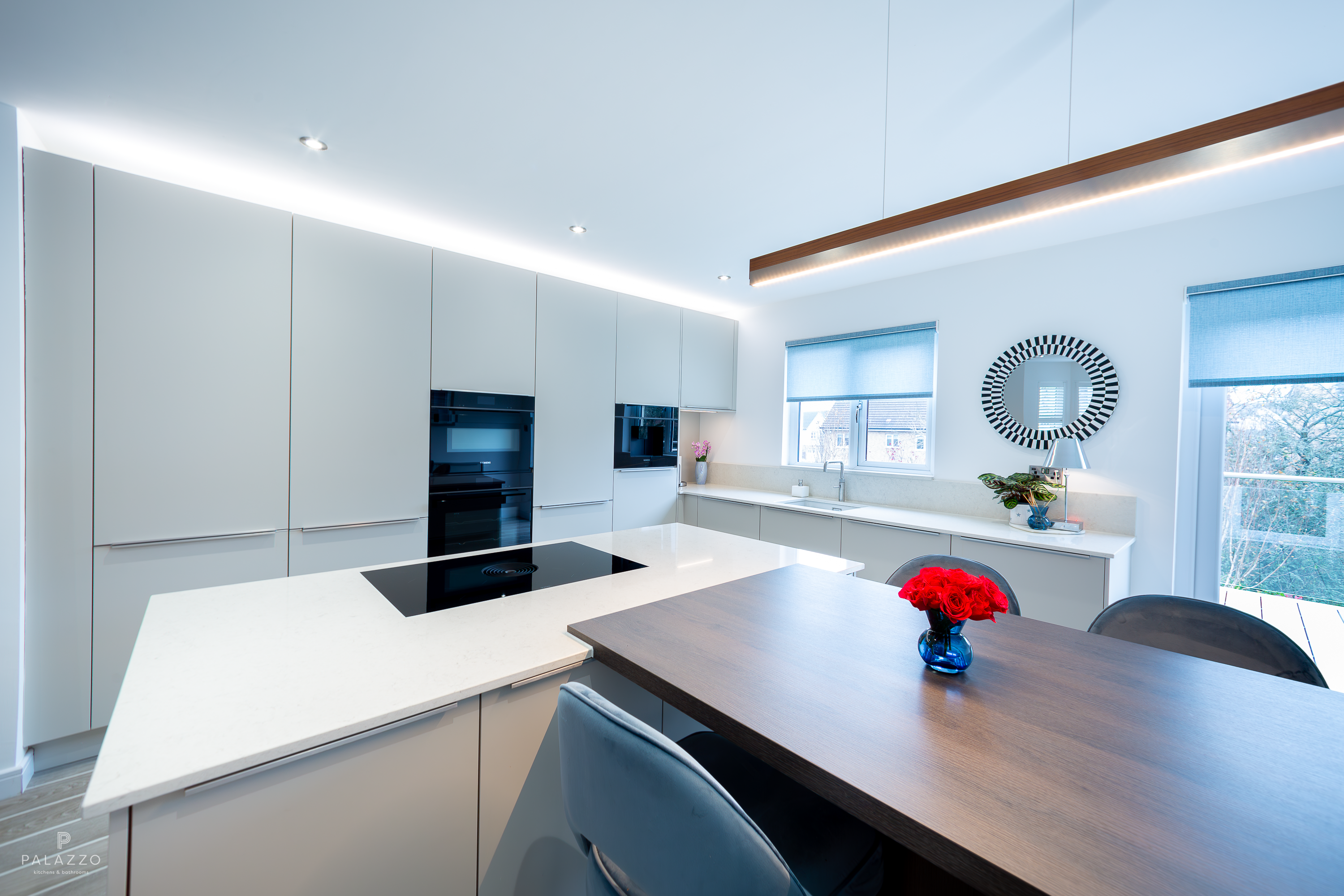 Image 6: A Modern Pebble Grey German Pronorm Kitchen in Newton Mearns