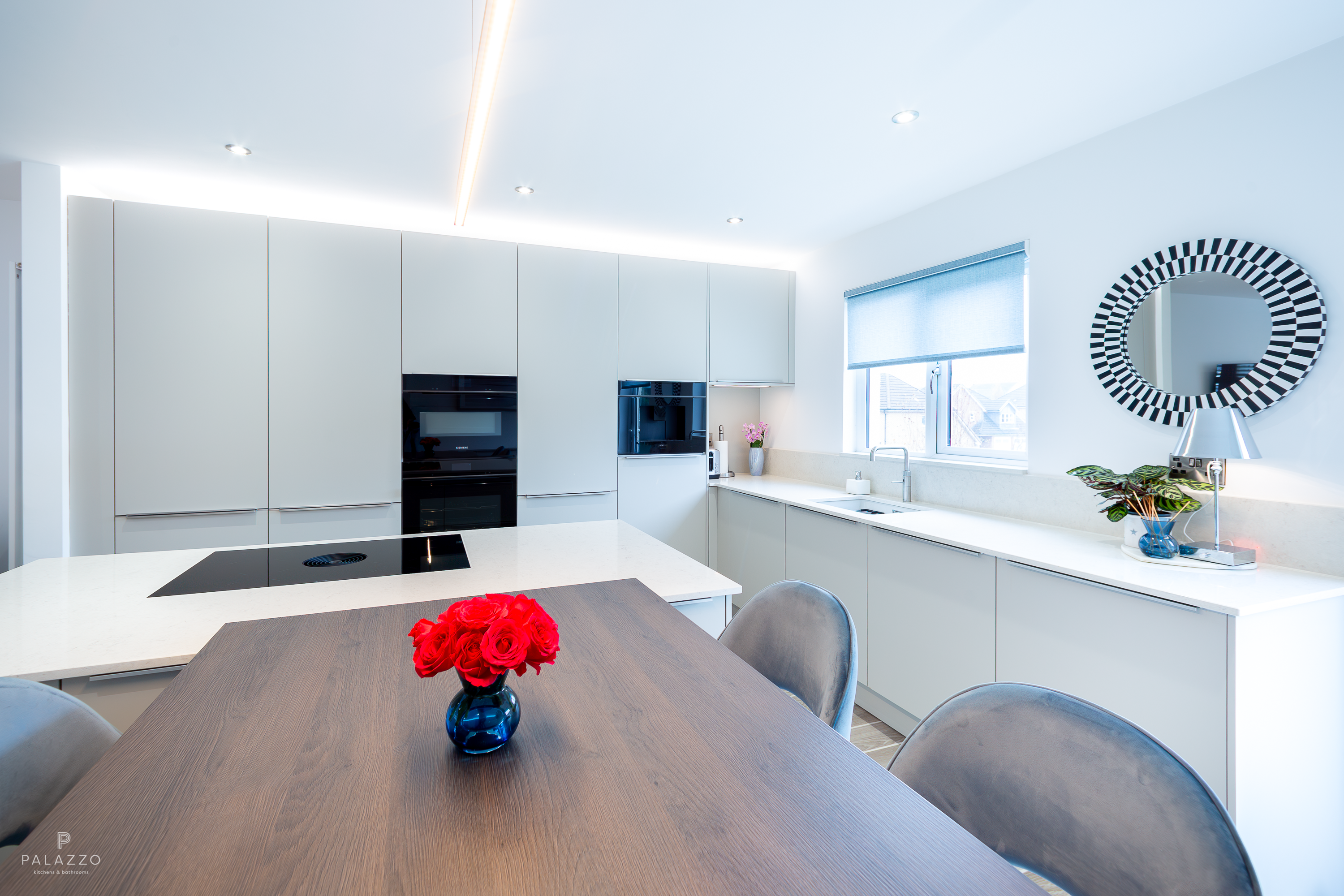 Image 7: A Modern Pebble Grey German Pronorm Kitchen in Newton Mearns