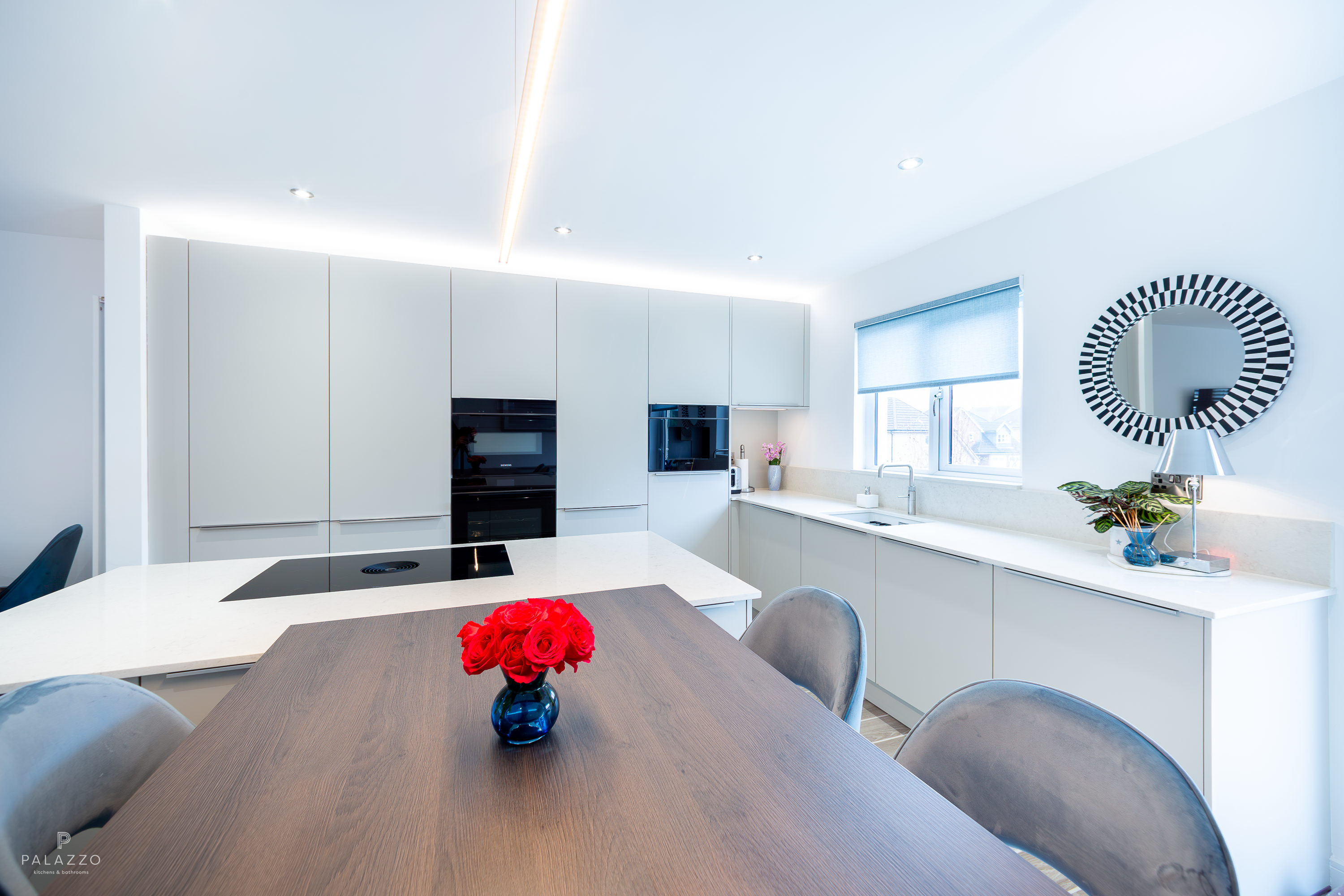 Image 9: A Modern Pebble Grey German Pronorm Kitchen in Newton Mearns