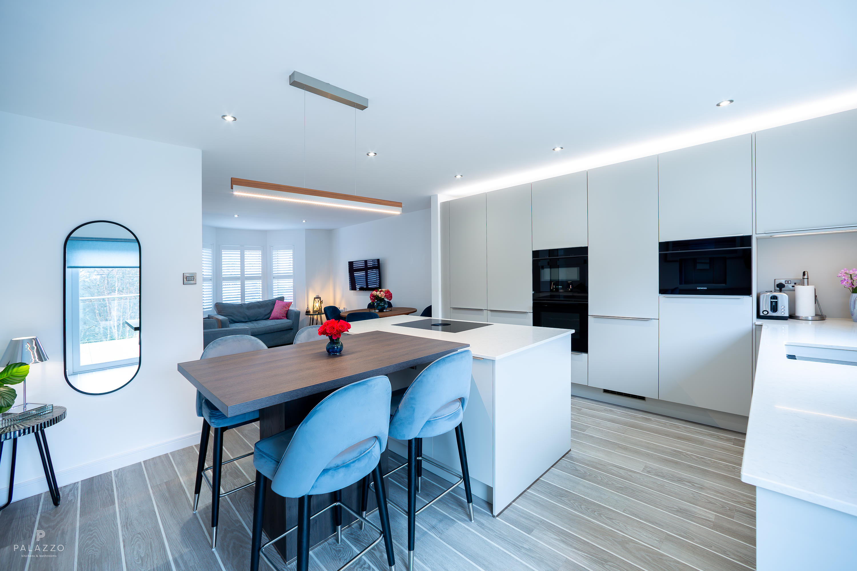 Image 5: A Modern Pebble Grey German Pronorm Kitchen in Newton Mearns