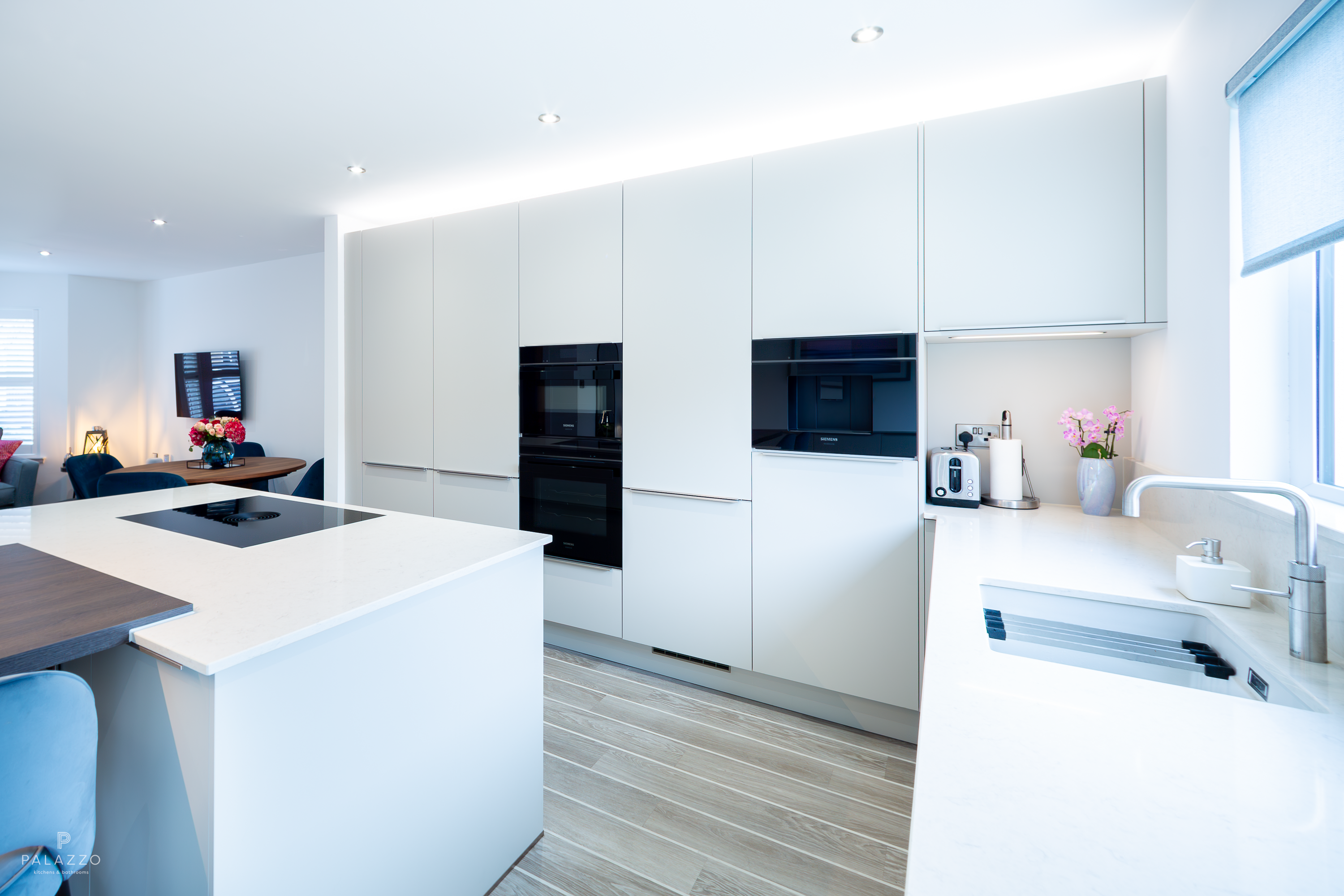 Image 4: A Modern Pebble Grey German Pronorm Kitchen in Newton Mearns