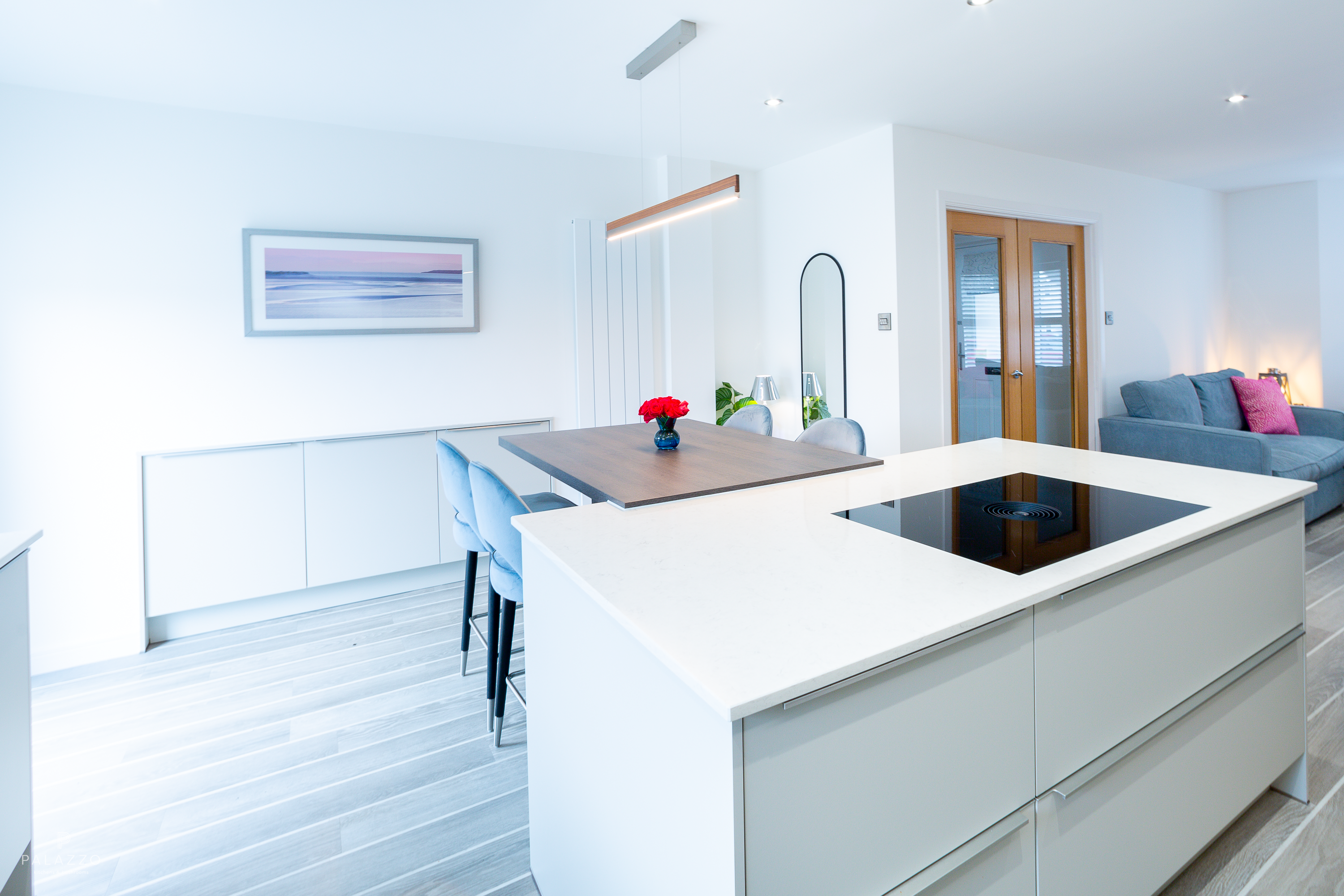 Image 2: A Modern Pebble Grey German Pronorm Kitchen in Newton Mearns