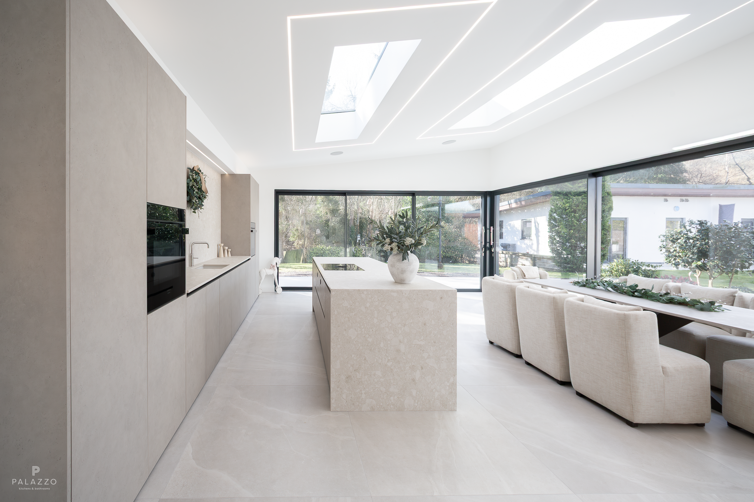 Image 6: Zero Plinth Ultra Modern Kitchen Design in Glasgow
