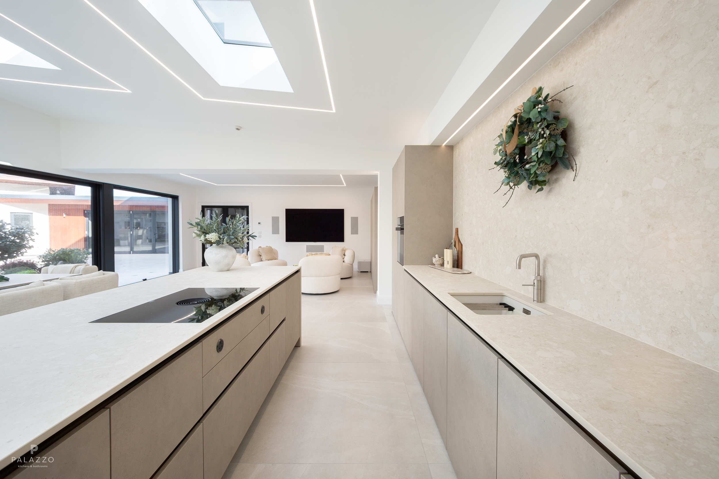 Image 3: Zero Plinth Ultra Modern Kitchen Design in Glasgow